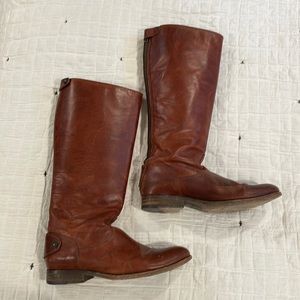 Frye zip back Riding boots